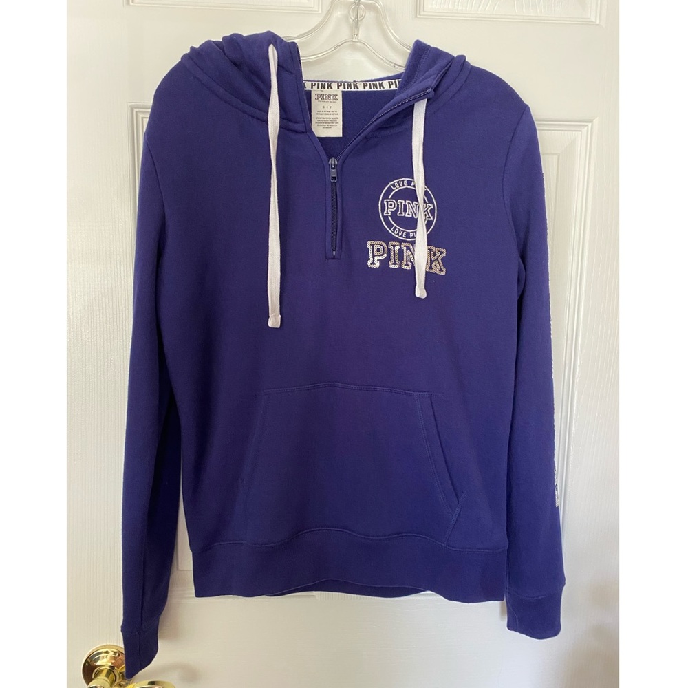 Victorias Secret Pink size S bejeweled hooded sweatshirt